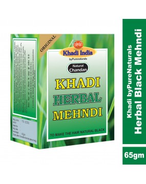 QuikHenna Herbal Black Mehndi - 65gm (Pack of 4)