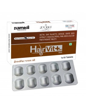 HairVit Plus Gro Hair Tablets (For Men) (1X10 STRIP) - puremedi