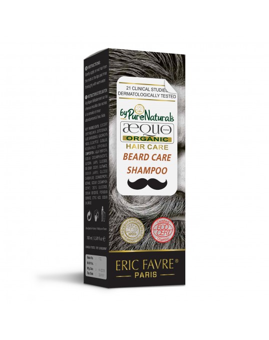 Beard Care Organic Shampoo- 100ml- Ecocert Certified- 100% Purenaturals- AEQUO ORGANIC