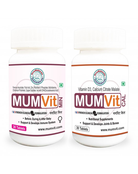 byPurenaturals Mumvit Duo Kin Kit - 2X30 Tablets Jar