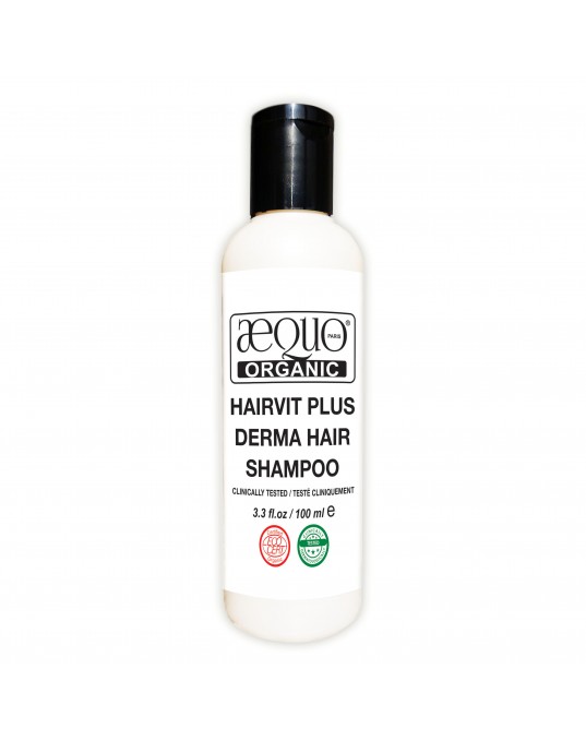 Aequo Organic Hairvit Plus Derma Hair Shampoo, 100ml