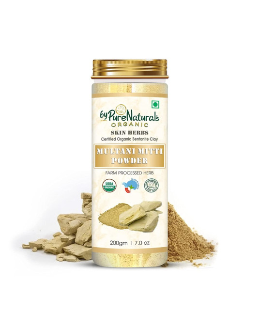 Organic byPurenaturals Multani Mitti Herb Powder-200gm