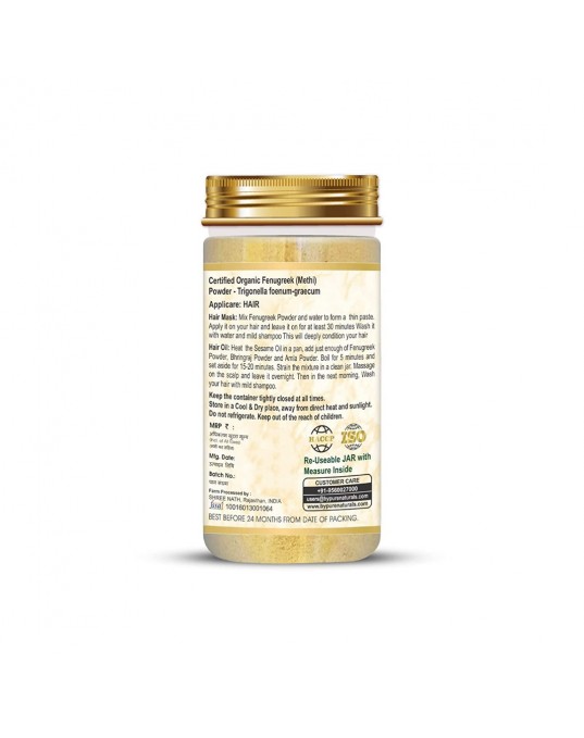 Organic byPurenaturals Fenugreek Powder - 100gm