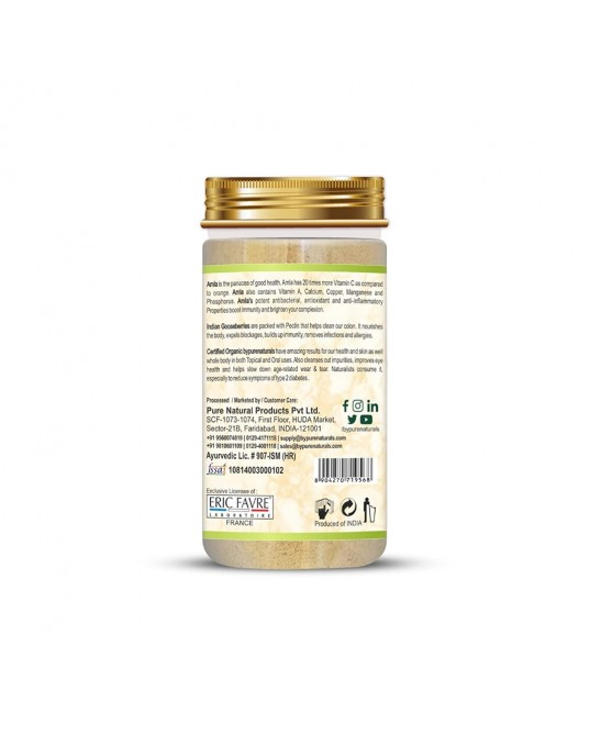 Organic byPurenaturals Amla Herb Powder-125gm