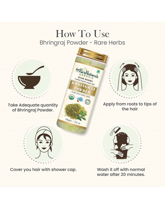 Organic byPurenaturals Bhringraj Herb Powder 