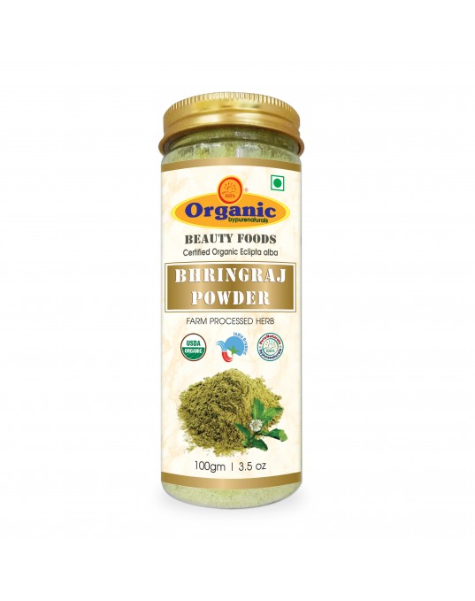 Organic bypurenaturals Bhringraj powder, Amla Powder & Fenugreek Powder  Combo-325gm