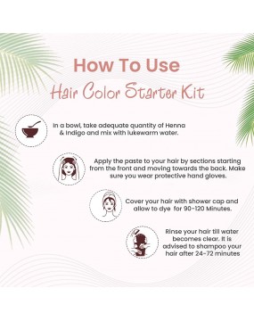 byPureNatural Hair Color Stater Kit 100gm pack of 2