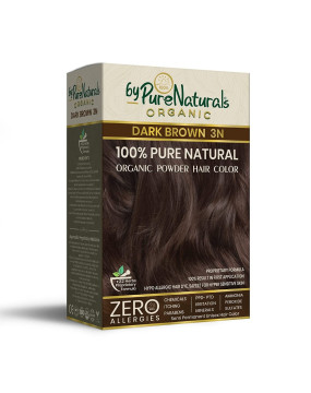 byPurenaturals 100% Pure Naturals  Powder Hair Color, Dark Brown, 120gm