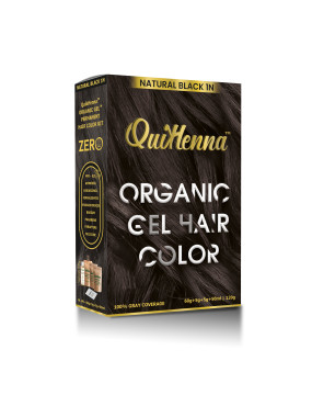 QuikHenna Organic Gel Hair Color 1N Natural Black