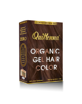 QuikHenna Organic Gel Hair Color 3G Coffee Brown