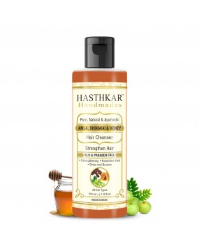 Hasthkar Handmades SLS Paraben Free Amla Honey & Shikakai Shampoo for Men & Women 210ml