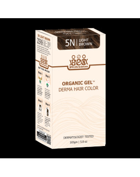 QuikHenna Organic Gel Derma Long Hair Color 5N Light Brown