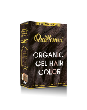 QuikHenna Organic Gel Hair Color 2G Ebony Black