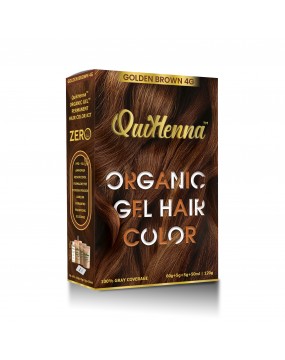 QuikHenna Organic Gel Hair Color 4G Golden Brown