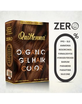 QuikHenna Organic Gel Hair Color 4G Golden Brown