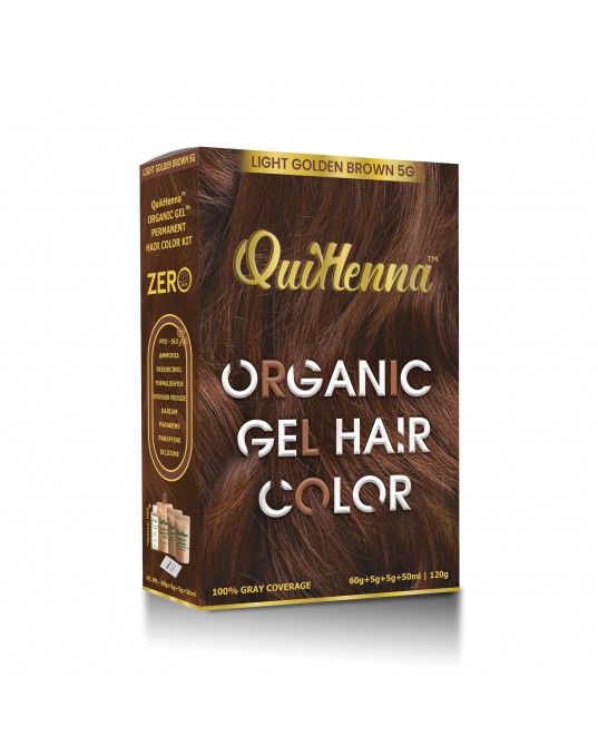 QuikHenna Organic Gel Hair Color 5G Light Brown