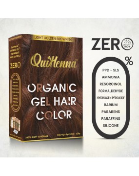 QuikHenna Organic Gel Hair Color 5G Light Brown